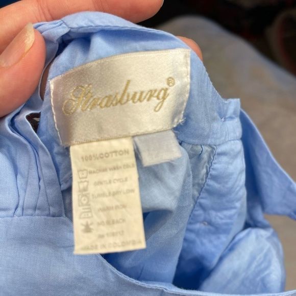 Strasburg Blue Sleeveless Sundress Lightweight 18M - Picture 7 of 9